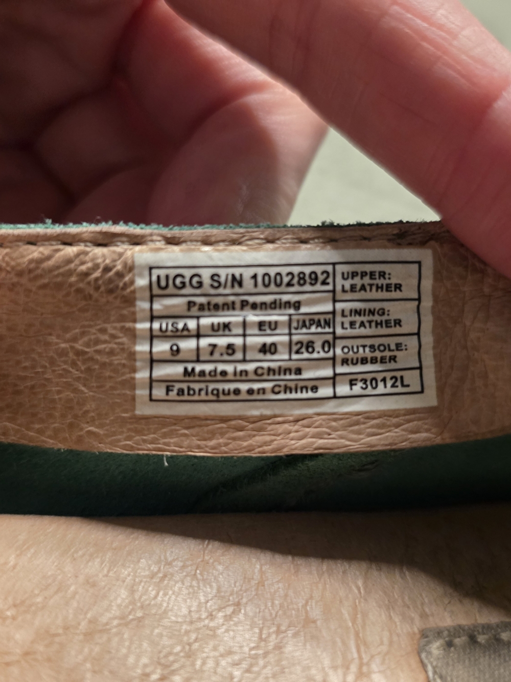 UGG Teal Suede Fringe Moccasin Loafers - Picture 3 of 7